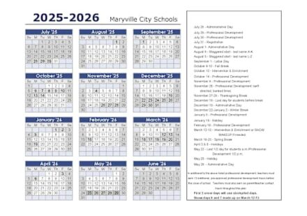 2025 2026CalendarRevised