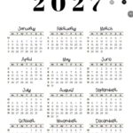 2027 Calendar Template PDF Week numbers 2027 Monday starting weeks SaturdayGift 791x1024 1
