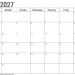 2027 may calendar 14