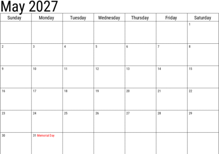 2027 may calendar with holidays 5