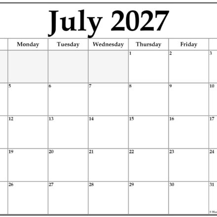 July 2027 calendar b4 16
