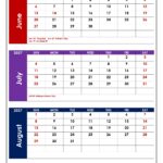 June to August 2027 Calendar with Holidays 3