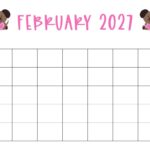 Printable February 2027 Calendar Style 83 1024x791 1