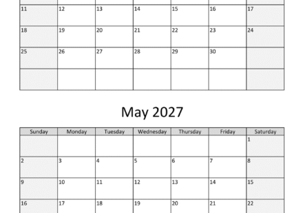 april may two months 2027 calendar vertical 1