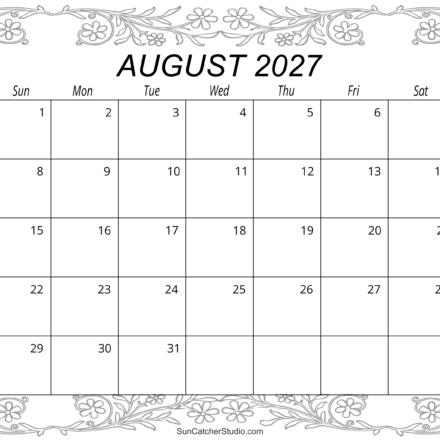 free printable monthly calendar august 2027 fefefe 999999