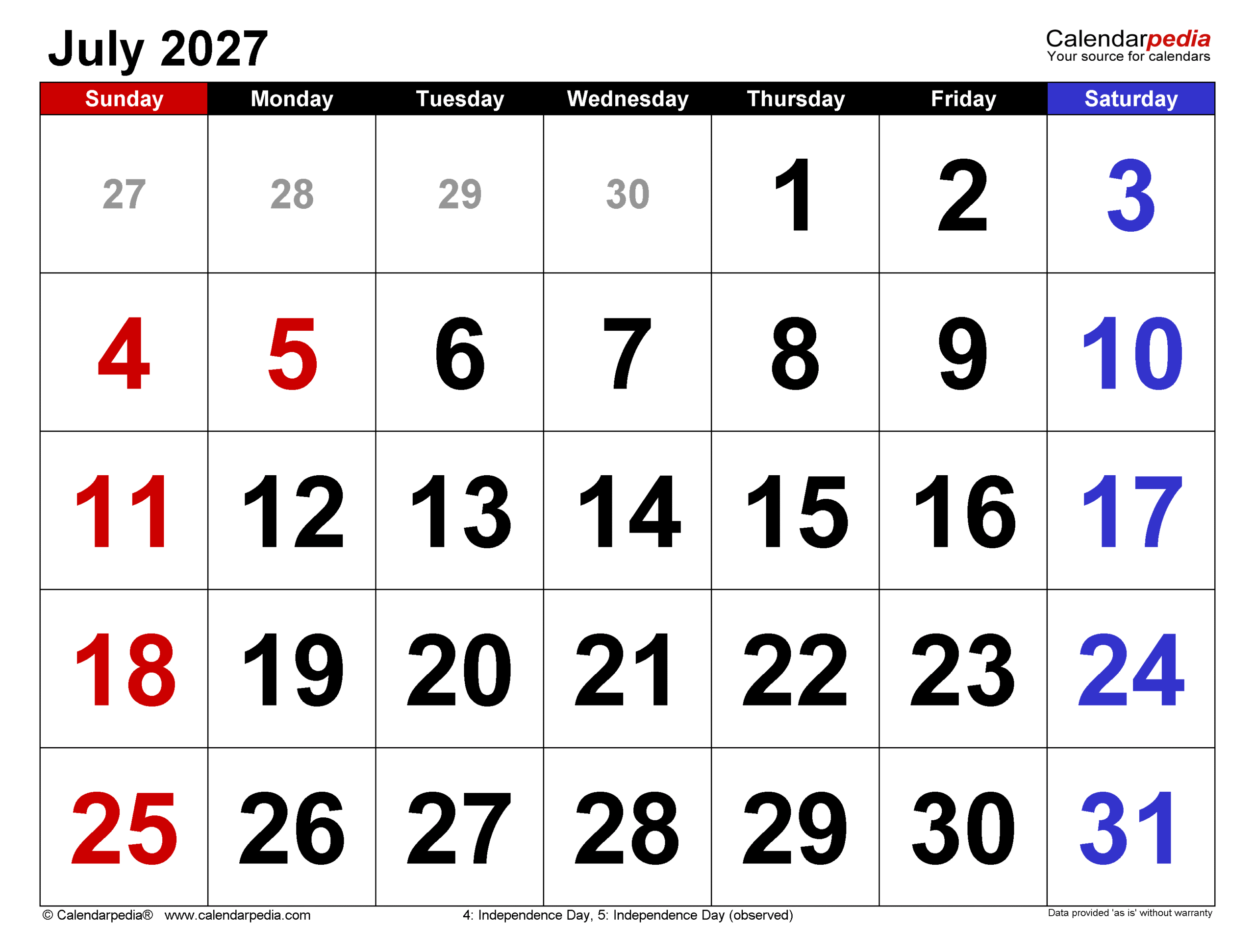july 2027 calendar large numerals 1 scaled