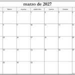 marzo de 2027 calendario es8