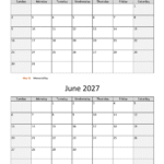 may june two months 2027 calendar vertical