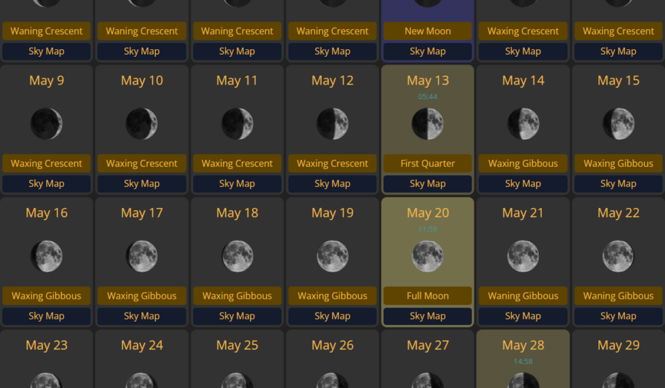 moon calendar 2027 05